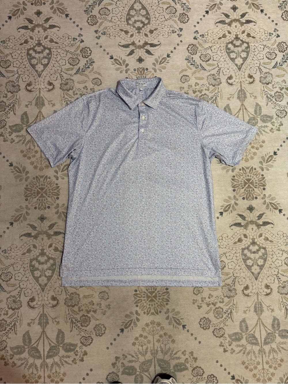 Peter Millar Summer Comfort Micro Print Polo Shirt